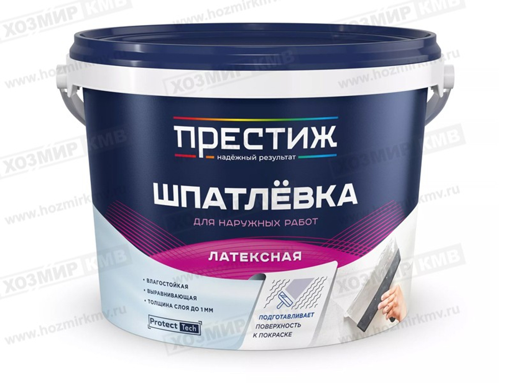 (ПРЕСТИЖ) шпатлевка акрилатная ЛАТЕКСНАЯ 14 кг