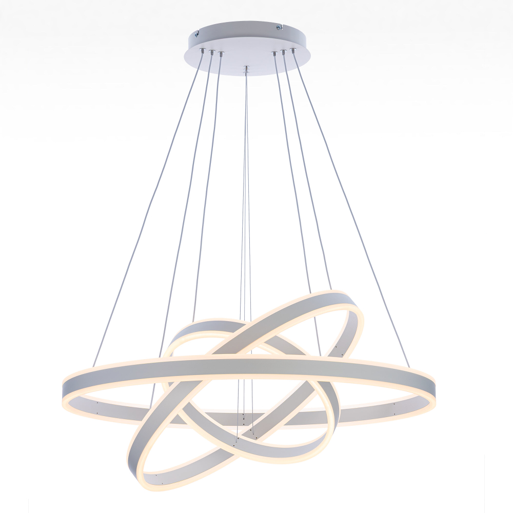Citilux Дуэт CL719680 LED Люстра подвесная с пультом Белая