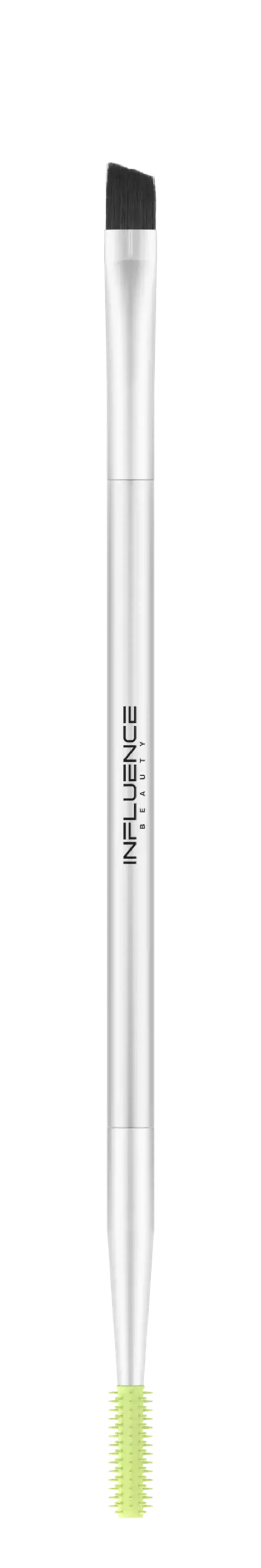 Кисть для бровей Influence Beauty двусторонняя с щеточкой B/DS - 05R