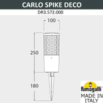 Грунтовый светильник Fumagalli CARLO DECO DR3.572.000.LXU1L