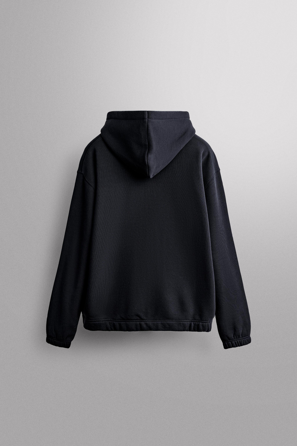 ZARA ХЛОПКОВОЕ ХУДИ НА МОЛНИИ, МОРСКОЙ СИНИЙ