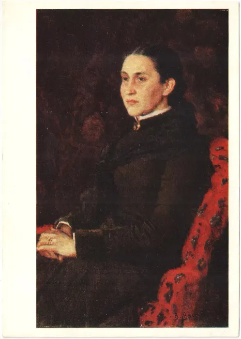 Открытка «Портрет Е. Г. Мамонтовой» В. М. Васнецов (1848—1926) Открытка «Портрет Е. Г. Мамонтовой» В. М. Васнецов (1848—1926)