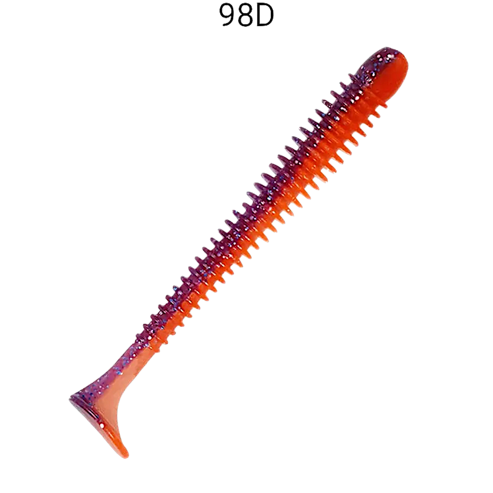 Мягкая приманка Crazy Fish Vibro Worm 4'' 10см 5шт 75-100 -