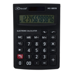 Калькулятор настольный Basir 12 Bit, двойное питание, LCD, чёрный