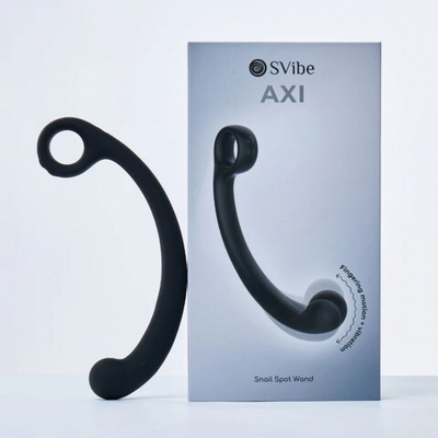 Стимулятор точки G SVibe Snail AXI с вибрацией и имитацией движений темно-серый