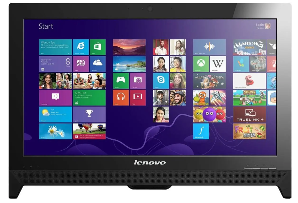 19.5" Моноблок Lenovo C260 (1600x900, Intel Celeron J1800, RAM 8ГБ, SSD 128GB, Intel HD Graphics, Win 10 Pro)