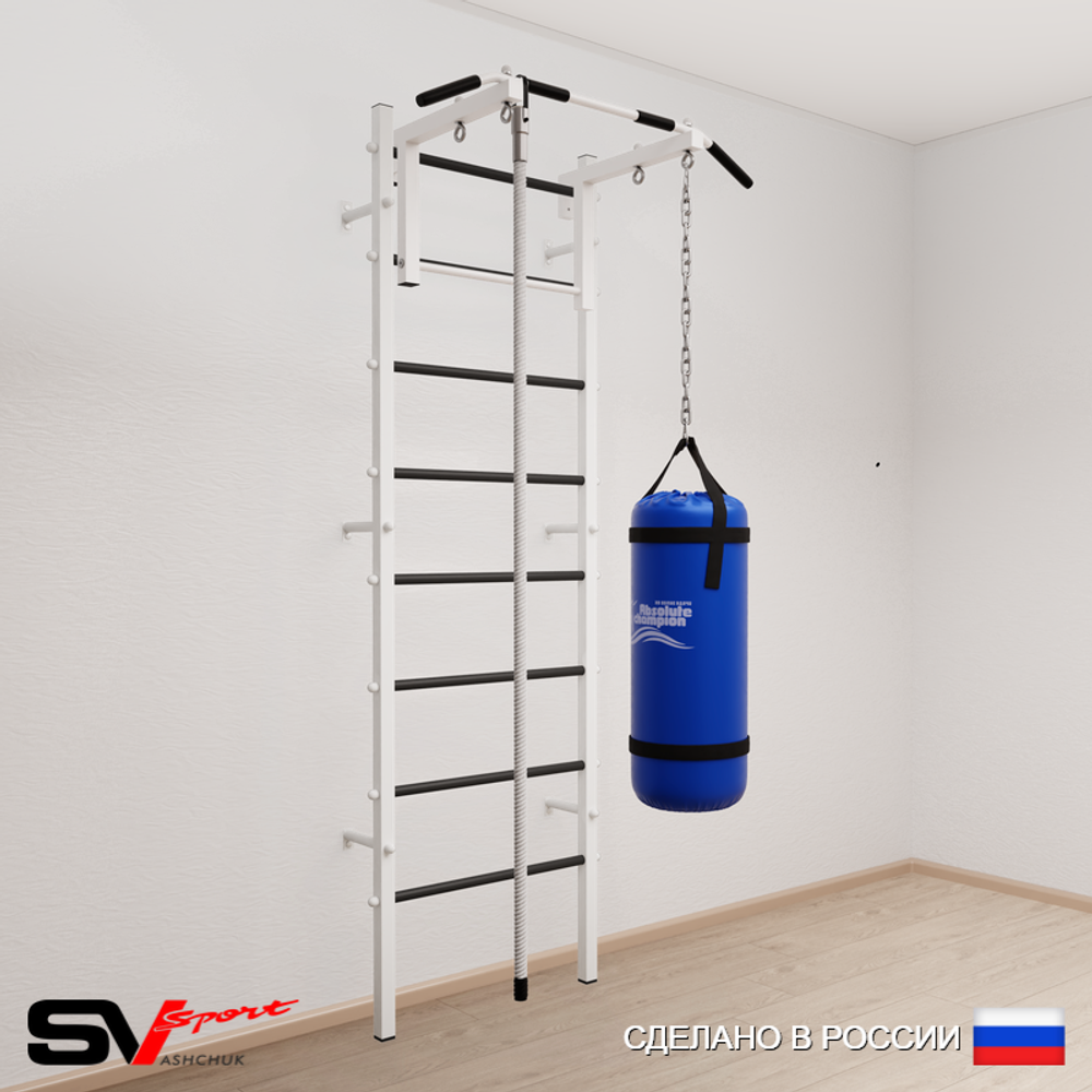 Шведская стенка Sv Sport 5092 (Турник стандарт/Канат/Цепь/Мешок 22кг)