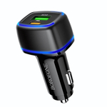 Автомобильное зарядное устройство Borofone BZ14A PD20W+QC3.0 3A Type-C+USB Black