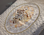 Комплект ритуальный "Этюд" в овале молочный