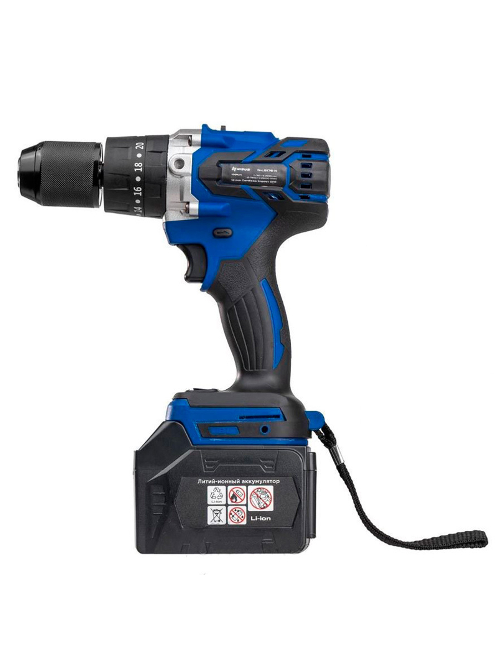 Шуруповерт-электробур Nisus 18V 6A 120 Нм (N-LB176-N)