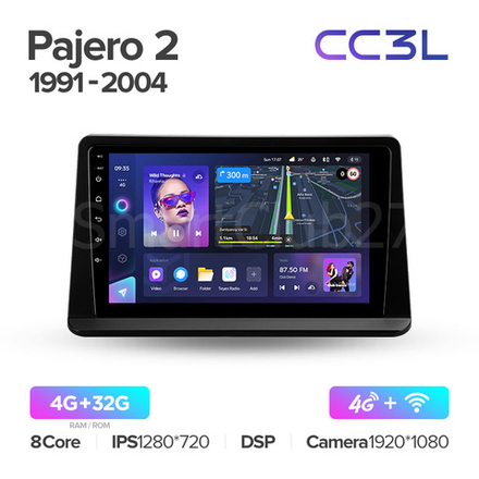 Teyes CC3L 9" для Mitsubishi Pajero 2 V30 V40 V20 1991-2004