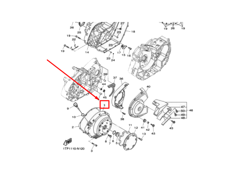 5S7-15411-00-00 GENERATOR COVER