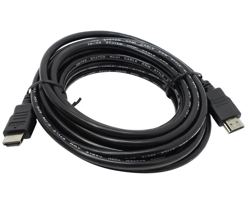 Кабель HDMI x HDMI -5.0 м. 5BITES APC-005-050 (Ver 1.4B3D)