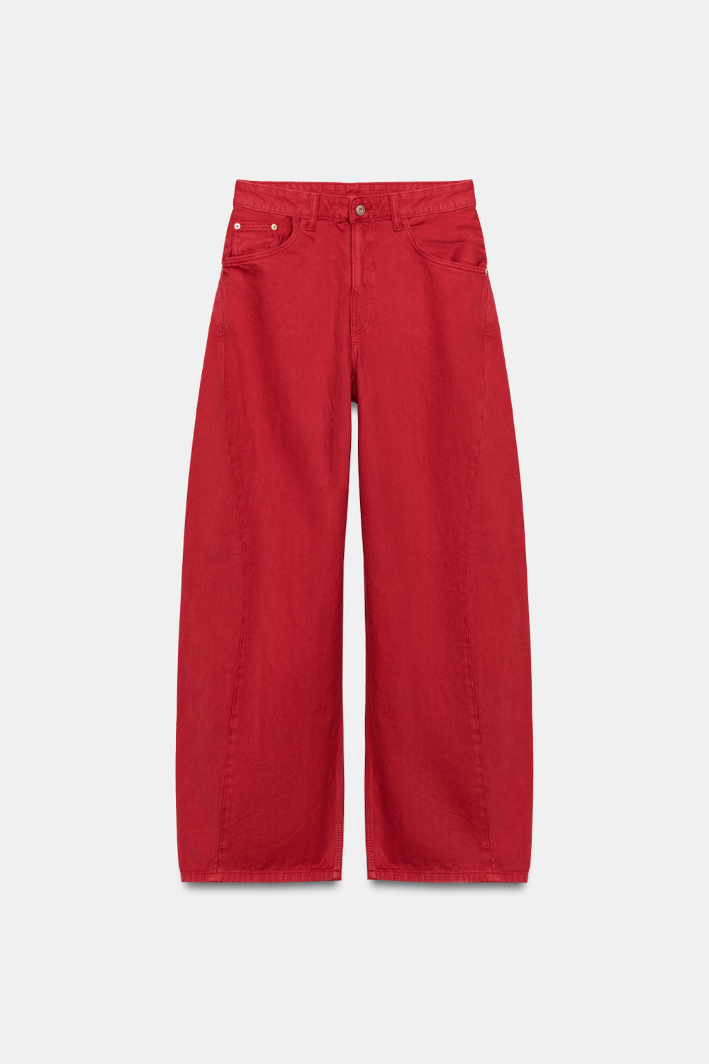 ДЖИНСЫ TRF BAGGY ОВЕРСАЙЗ СО ШВАМИ И СРЕДНЕЙ ПОСАДКОЙ — ZARA