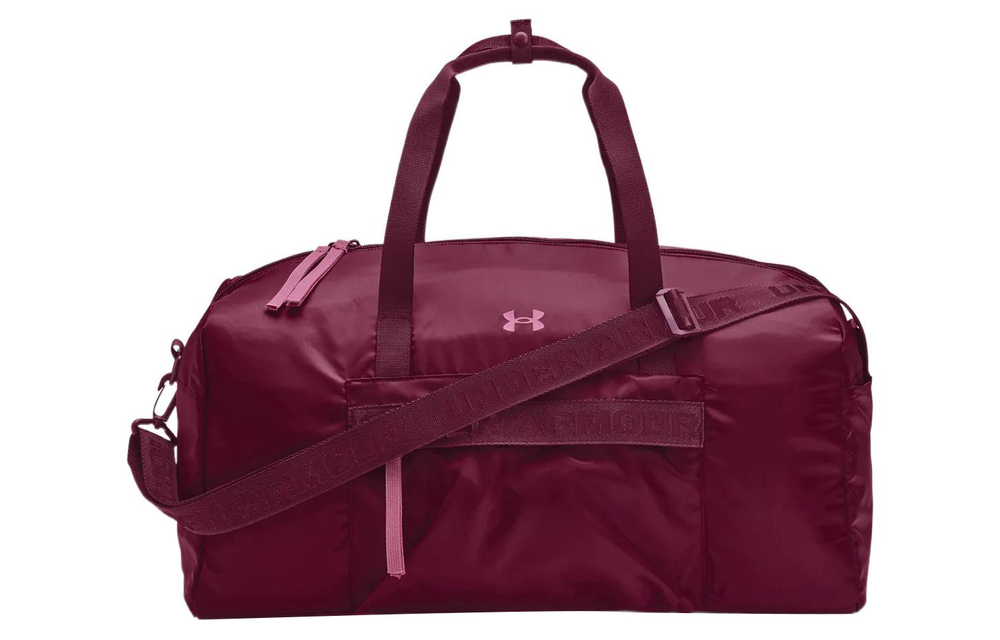 Under Armour Under Armour Polyester Shoulder Bag, Crossbody Bag, Handbag, Gym Bag Large Women"s Deep Cherry Red