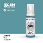Акриловая краска AK Interactive Blue FS 35190 3GEN AIR, 18мл