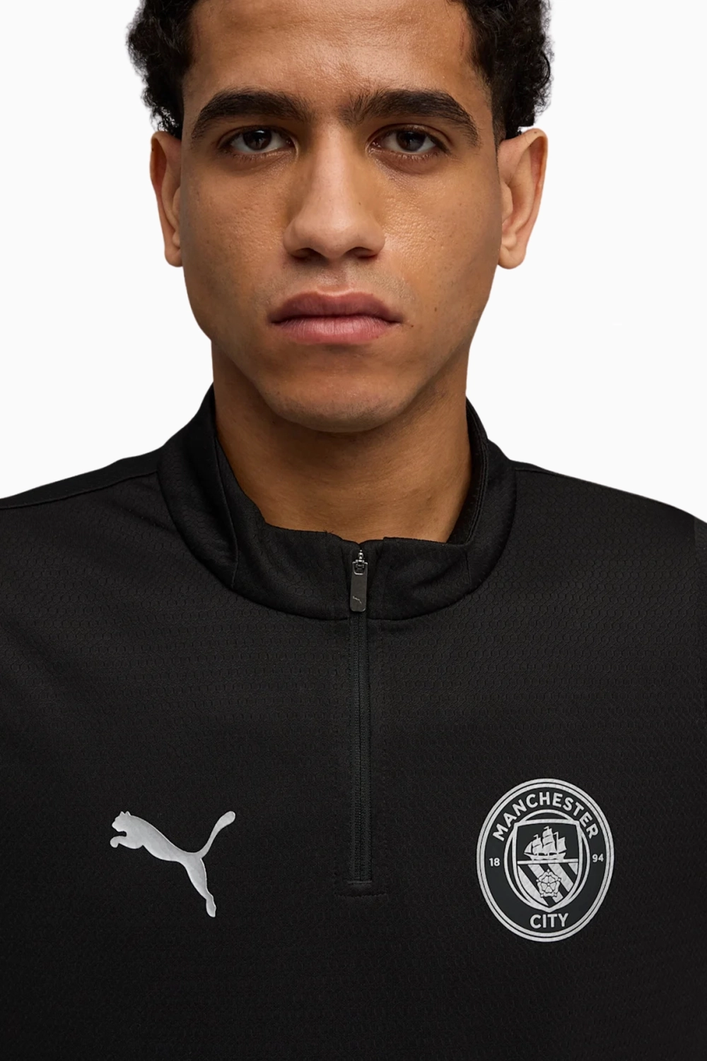 Кофта Puma Manchester City 25/26 Training 1/4 Zip Top - черный