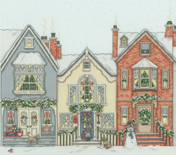 Набор для вышивания нитками Bothy Threads Snowy Street