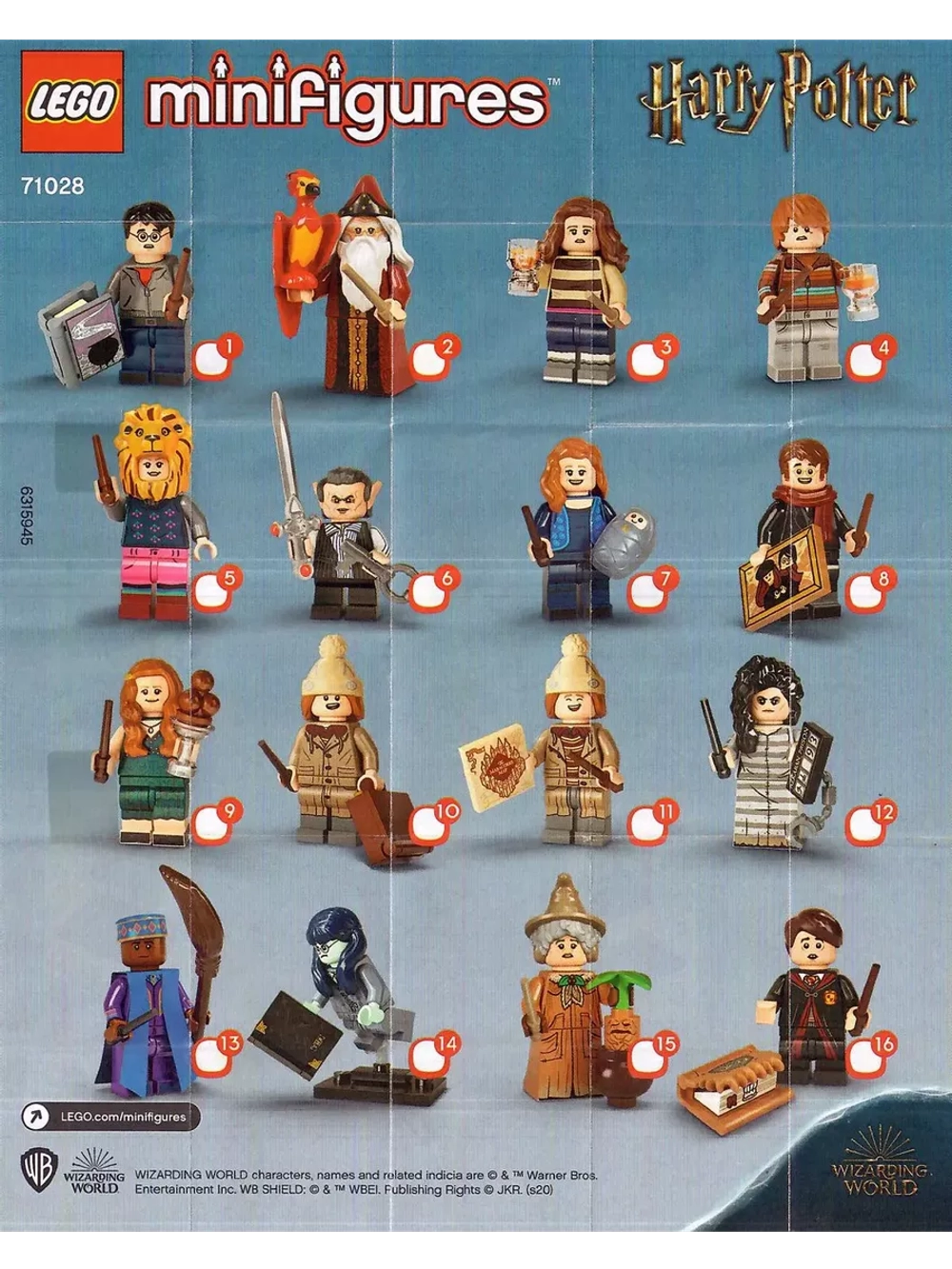 LEGO Минифигурки Лего Гарри Поттер 2 серия 71028