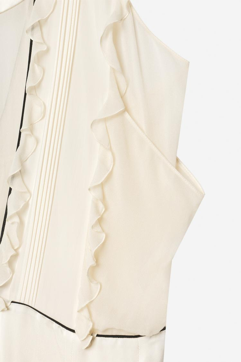 ZARA ПЛАТЬЕ С ВОЛАНАМИ — THE ITEM, ЭКРЮ