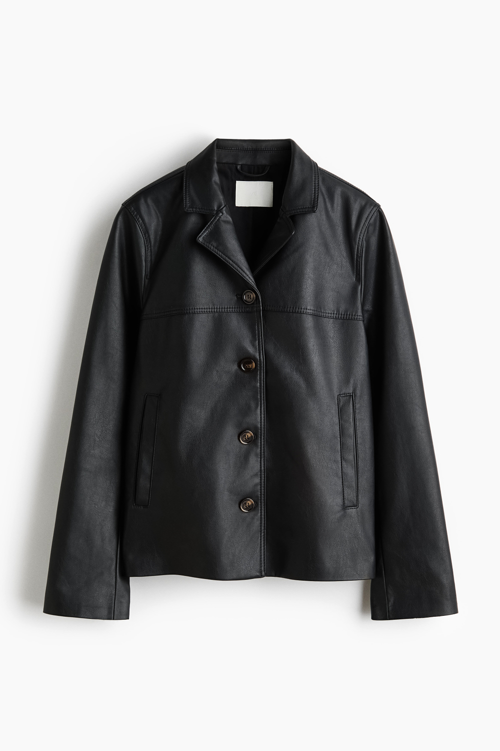 Куртка из ткани с покрытием — Чёрный - H&M