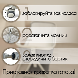 Детская кроватка 5в1 Elva LUX