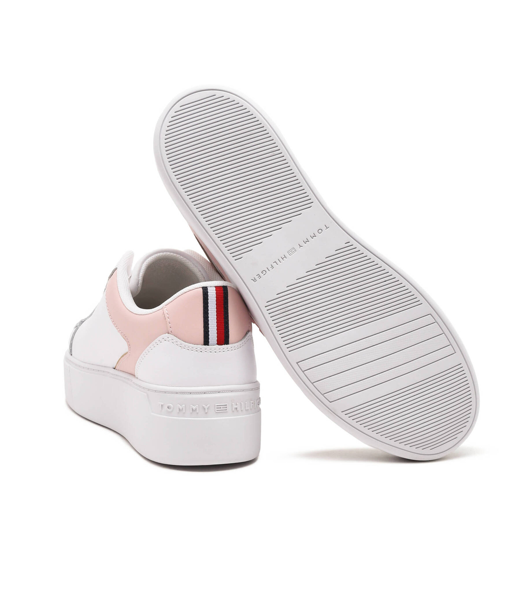 Кожаные кроссовки th platform court Tommy Hilfiger - белый(FW0FW07910)