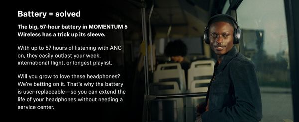Беспроводные наушники Sennheiser Momentum 5 Wireless Черный | Black