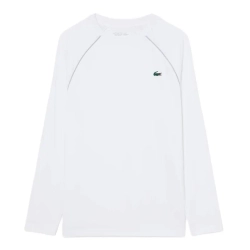 Мужская теннисная футболка с длинным рукавом Lacoste Ultra Dry Stretch Tennis Baselayer - white