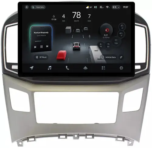 Магнитола для Hyundai H1, Grand Starex 2015-2022 (ШГУ монохром) - Teyes CC4-PRO монитор 13" 2K QLED на Android 13, Быстрейшая, Snapdragon 778G, ИИ, CarPlay, DSP, 4G SIM-слот