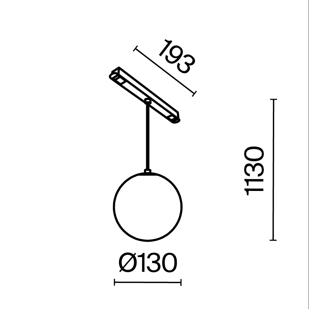Трековый подвесной светильник Technical TR039-2-5W4K