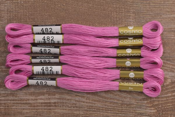 Мулине Lecien Cosmo, цв. 0482 / 6 мот. по 8 метров, в 6 сложений