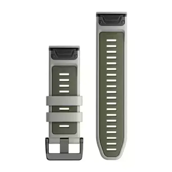 Ремешок Garmin QuickFit 26 мм (силиконовый) Fog Gray/Moss 010-13281-08