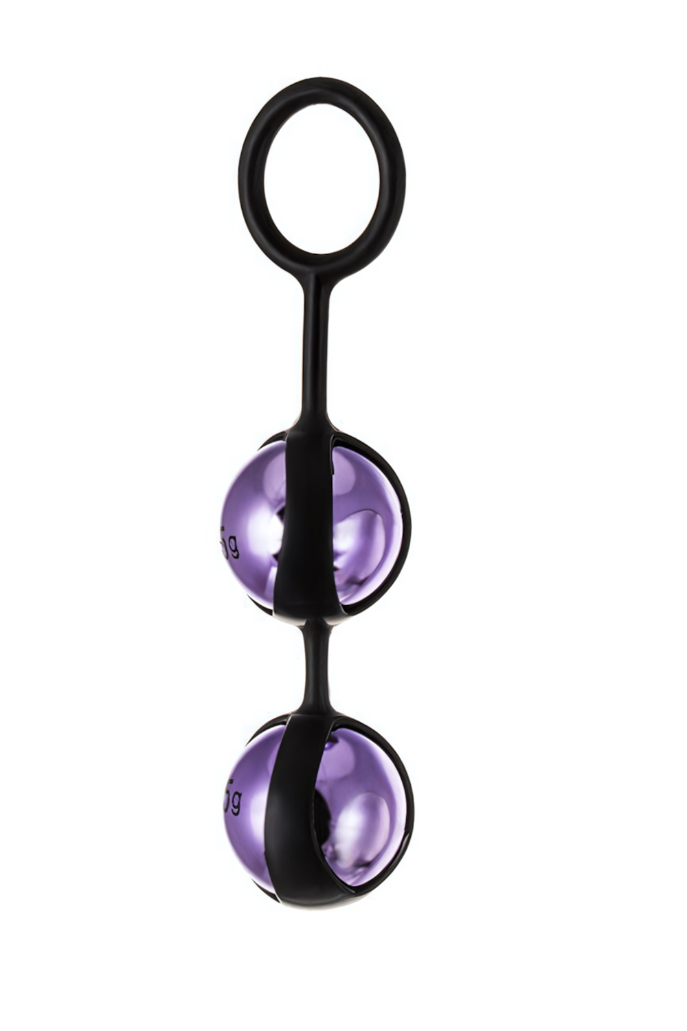 Набор тяжелых вагинальных шариков Pleasure Balls Set A-Toys (Цвет: фиолетовый перламутр с черным)