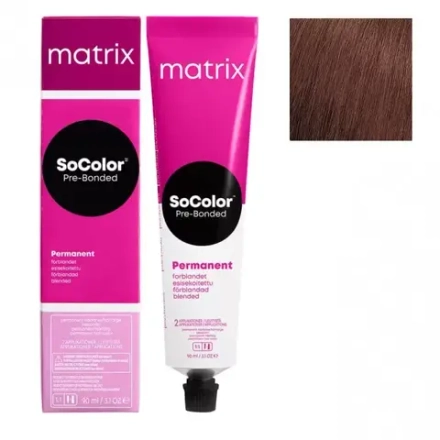 Matrix SoColor Pre-Bonded 6MR Темный блонд мокка красный, 90мл