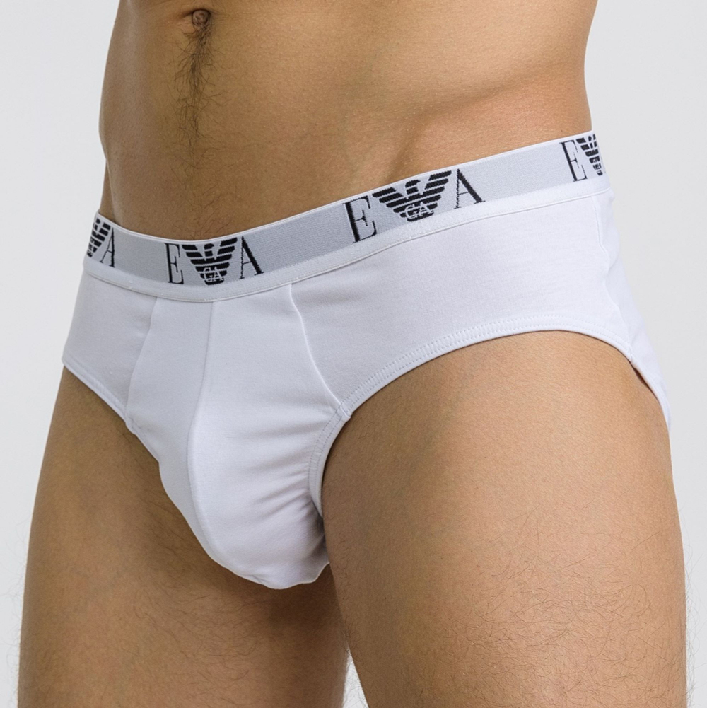 Набор из 3 разноцветных трусов-брифов Emporio Armani (Размер: XL) (Цвет: разноцветный)