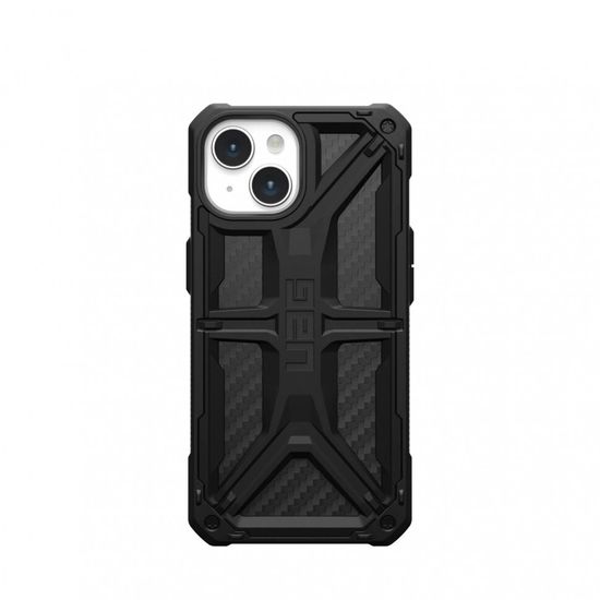 Чехол Uag Monarch для iPhone 15 Plus 6.7", цвет карбон (Carbon Fiber)