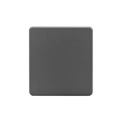 Переключатель проходной одноклавишный KRANZ Miele Round Титан KR-78-0708-2