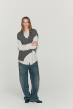 ЖИЛЕТ ИЗ СМЕСОВОЙ ШЕРСТИ С АСИММЕТРИЧНЫМ НИЗОМ — ZARA