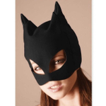 Полушлем маска кошки Katzenmaske (черная) (Цвет: черный)