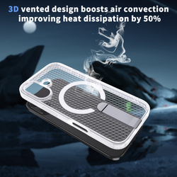 Прозрачный чехол Mesh Pro Magnetic Case для iPhone 17