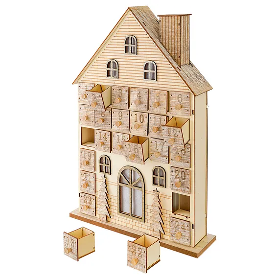 Адвент-календарь с подсветкой festive house из коллекции new year essential