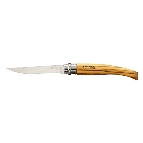 Складной нож Дисплей-набор из 8 шт филейных ей Opinel №10 c клинком из стали Sandvik™ 12С27, рукоять дерево (Бук)