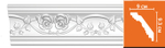 Плинтус потолочный с рисунком Decomaster DT-9816 93х90х2400мм