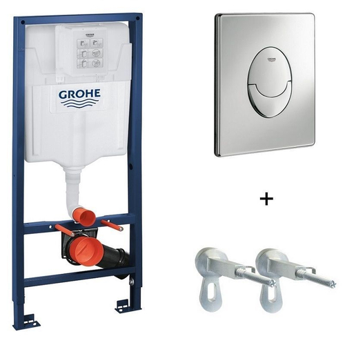 Grohe Rapid SL инсталляция для унитаза с двойной клавишей смыва, хром