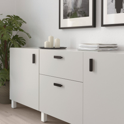 IKEA HACKÅS  (ИКЕА ХАКОС)  -  Ручка - антрацит 100 мм