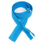 Молния потайная (скрытая) SBS Т3 (3 мм) 1 зам., н/раз., 50 см, S-549, синий св., уп. 50 шт