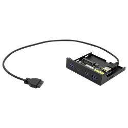 Контроллер USB ORIENT C092, Планка портов 3.5" на переднюю панель 2xUSB Type-C + 2xUSB 3.0 (USB3.2 Gen1), 20Pin кабель 50см, металл, oem (31348)