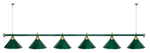 Лампа STARTBILLIARDS 6 пл. (плафоны золотые,штанга золотая,фурнитура золото)
