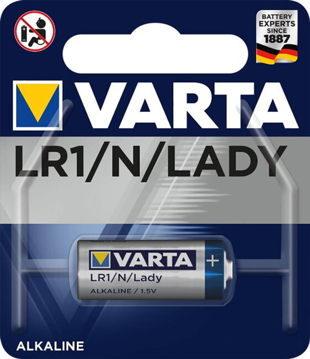 Батарейка Varta "Professional Electronics" тип LR 1/N, 1,5В, 1 шт